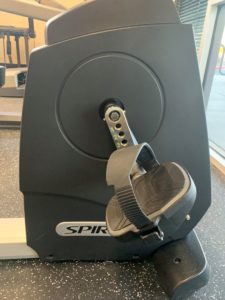 This is a stationary bike with a replacement handlebar.
