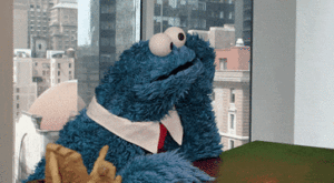Cookie Monster Waiting Motion Image