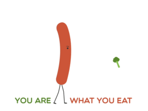 You are what you eat, so it's important to also exercise regularly.